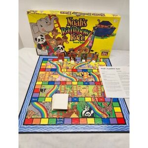 Noah's Rainbow Race Board Game 1999 Standard Publishing Vintage Christian Toy